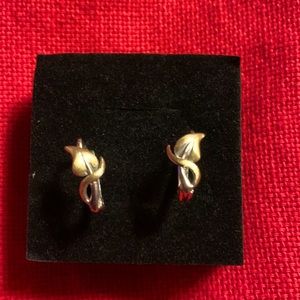 14k solid gold earrings